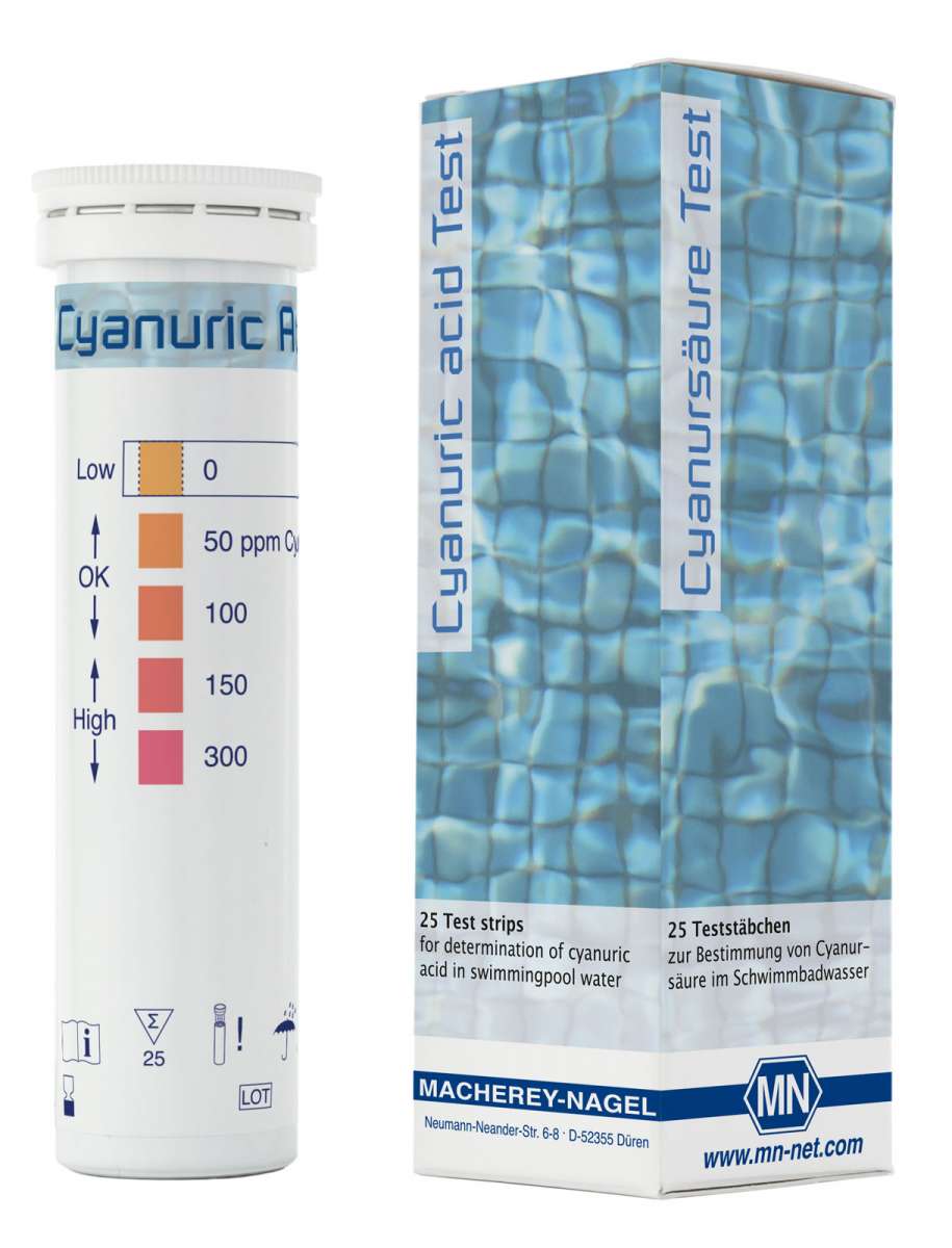 Cyanuric Acid Test (swimming pools) (Tube of 25 test strips)