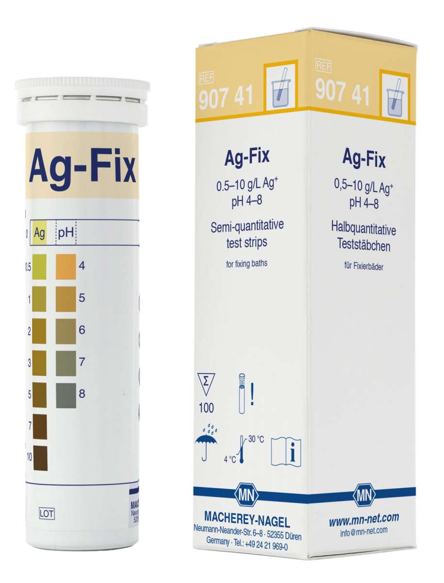 Ag-Fix for silver in fixing baths (Tube of100 test strips)