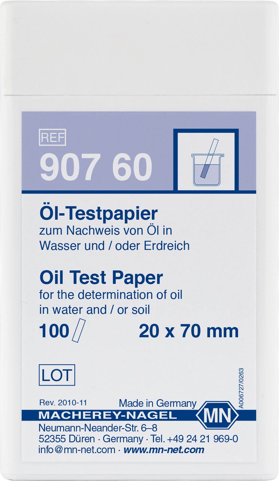 Oil Test Paper (Per pack of 100 strips)