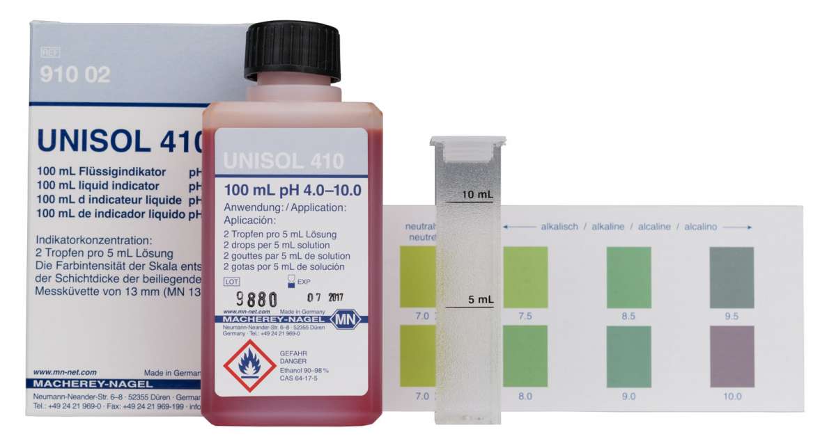 Colorimetric reagents UNISOL 410 for pH 4 - 10 (Per 100mL)