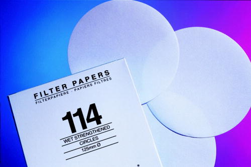 Filter Paper Grade 1573 1/2 Folded filters, 320mm (100/pk)