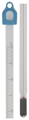 Glass thermometer -10 to 50 deg C x 0.5