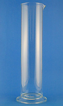 Glass hydrometer jar 430 (Ht) x 63mm (Dia)