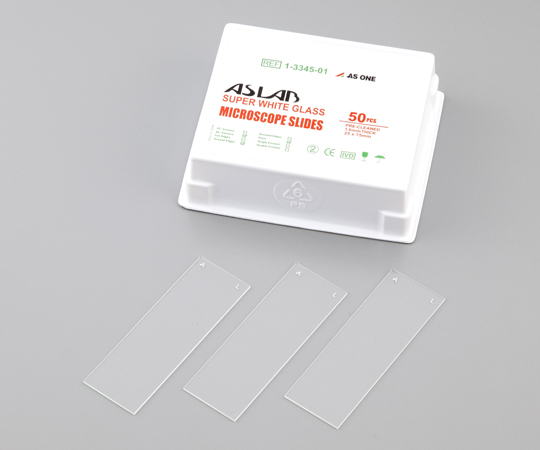 ASLAB Slide Glass (Edge Polishing) 25 x 75mm 50 Pieces 0313-0001