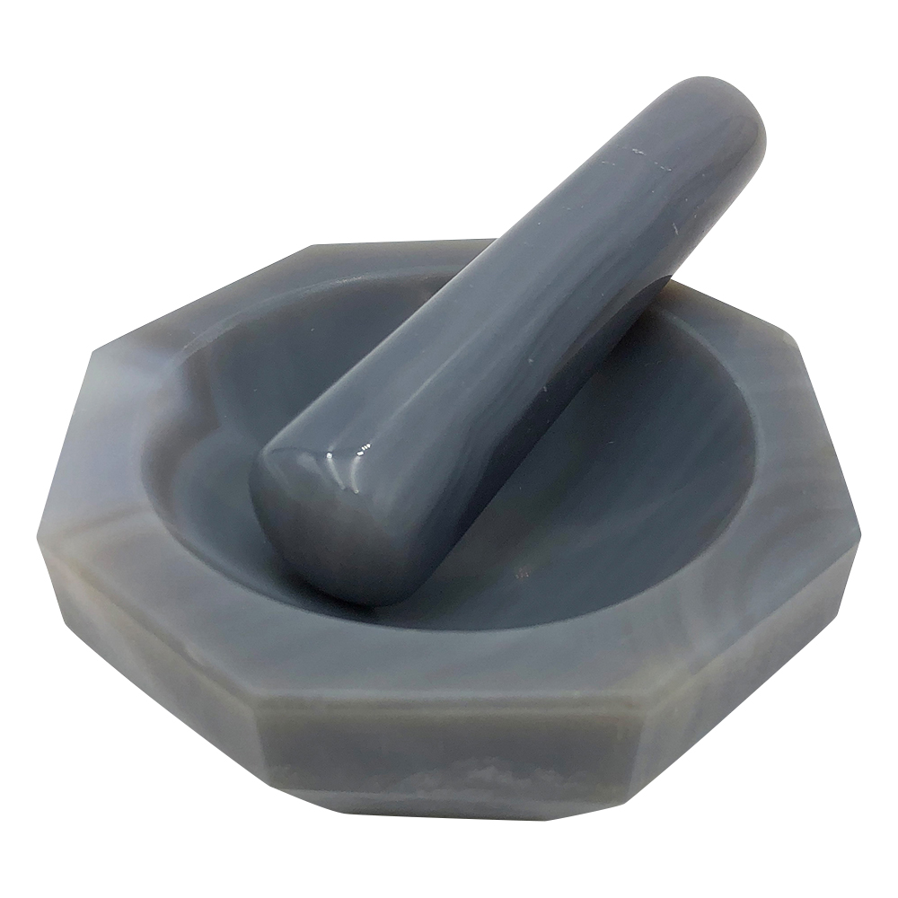 Agate Mortar 65 x 80 x 16 with Pestle