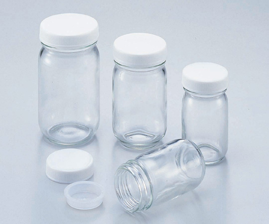 Glass bottle 50ml with plastic screw cap (Box of 100)